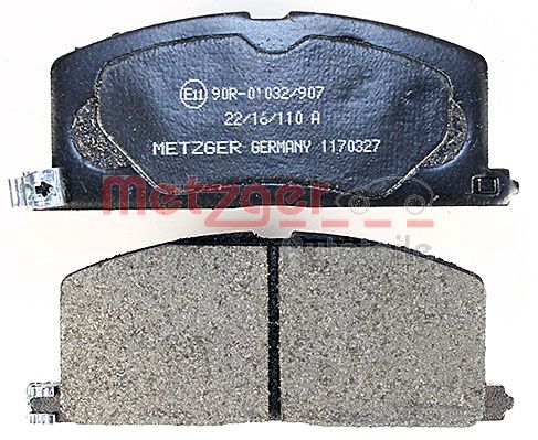 METZGER 1170327 Bremsbelagsatz, Scheibenbremse